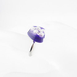 色々と感じることがあるけれど、僕のアメジストのハートはいつもドキドキチクタック♪(創作リング)SR737 2枚目の画像