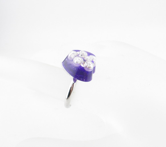 色々と感じることがあるけれど、僕のアメジストのハートはいつもドキドキチクタック♪(創作リング)SR737 2枚目の画像