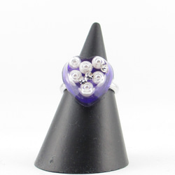 色々と感じることがあるけれど、僕のアメジストのハートはいつもドキドキチクタック♪(創作リング)SR737 4枚目の画像