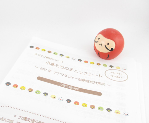 お好み教材シリーズ『小鳥たちのチェックシート～2021年ケアマネジャー試験直前対策用～』KCC21 1枚目の画像