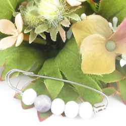 パープルジェイドが咲くまでに、お願いだから叶えてほしい。<カブトピンブローチ>SB870 1枚目の画像