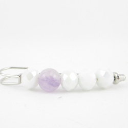 パープルジェイドが咲くまでに、お願いだから叶えてほしい。<カブトピンブローチ>SB870 3枚目の画像