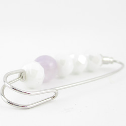 パープルジェイドが咲くまでに、お願いだから叶えてほしい。<カブトピンブローチ>SB870 4枚目の画像