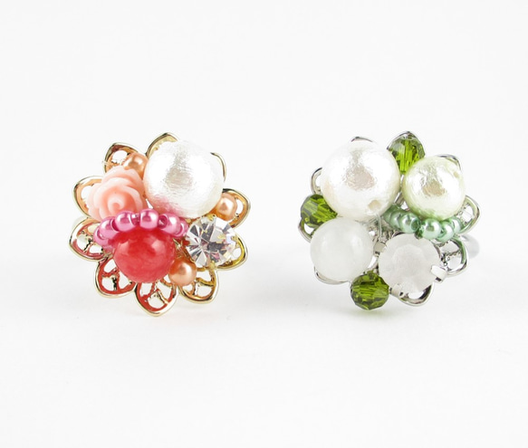 真っ赤な夕陽が、私の部屋とネフライトを深紅色に染めたがる。<1点もの創作リング>SR543 4枚目の画像