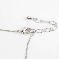 オニキスのような漆黒の髪色をした君の後ろ姿、今となってはとても懐かしい。<1点ものネックレス>ON77 4枚目の画像