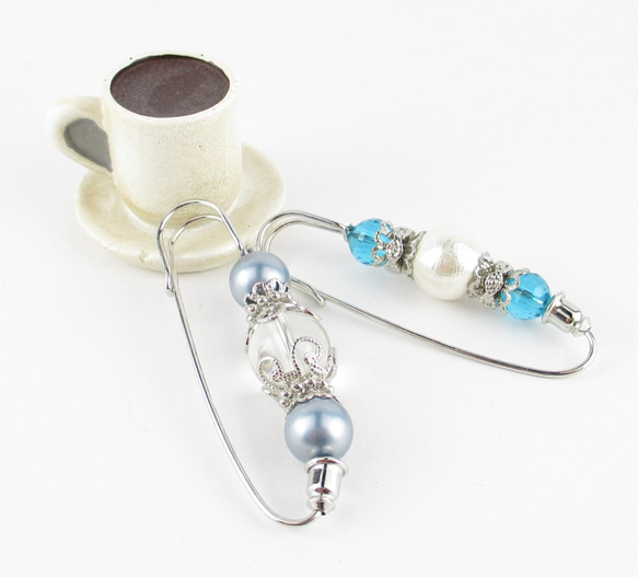 真綿のような雲をぬけると、やはりクォーツが輝いていました。<カブトピンブローチ>SB724 4枚目の画像