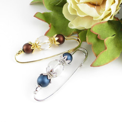 クォーツのように澄んだこの空を見上げながら、勝鬨橋の上で思いを馳せる。<カブトピンブローチ>SB732 4枚目の画像