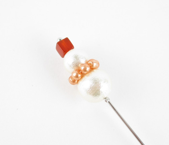 ※Xmas特別価格※赤メノウの灯は、雪だるまの頬もピンク色に染める。AP042 2枚目の画像