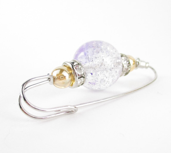 静かで穏やかな夜更けには、心地よく冷えているシャンパンオーラで癒されたい。<カブトピンブローチ>SB784 3枚目の画像