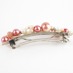 恋の季節の訪れを感じる頃には、インカローズが色濃く花開くのでしょう。<ぼぼ屋のバレッタ>BR001 2枚目の画像