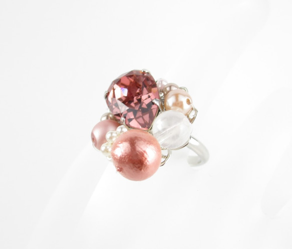 季節の変わり目は、微妙に変化が多いから、ミルキークォーツに身を委ねたい。<1点もの創作リング>SR585 3枚目の画像