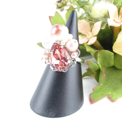 季節の変わり目は、微妙に変化が多いから、ミルキークォーツに身を委ねたい。<1点もの創作リング>SR585 4枚目の画像