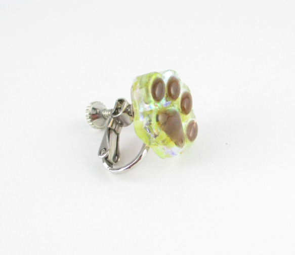 それでも私は肉球が好き♪～ドラ茶ver～<創作イヤリング>SE064 2枚目の画像