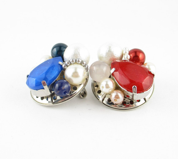 「あたなはもう記憶の一部でしかないの」と言われも、夕空に浮かぶピンクメノウは今日も変わらない。<創作ブローチ>SB844 4枚目の画像