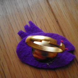紫鳥指輪 3枚目の画像