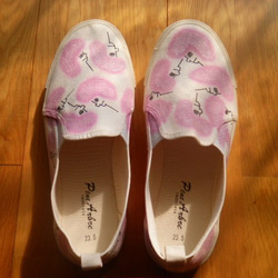 ピンク横女靴23.5cm 1枚目の画像