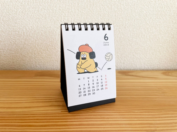 【予約販売】2022年_ミニ卓上カレンダー（A7サイズ） 2枚目の画像