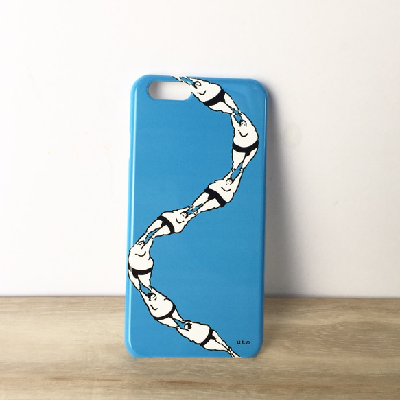 繋がるお相撲さんスマホケース iPhone手機殼 はしのちづこ 的作品