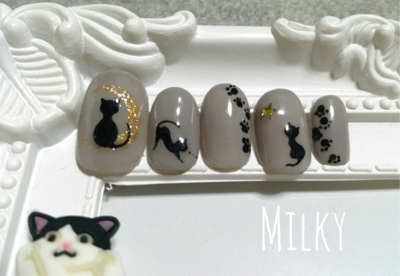 068 ネコネイル ネイルチップ（つけ爪） MILKY 通販 2662523