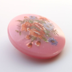 チェコのボタン　花束ピンク 3枚目の画像