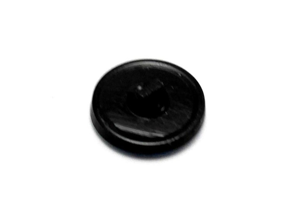 チェコのボタン　ペイズリー虹色黒 2枚目の画像