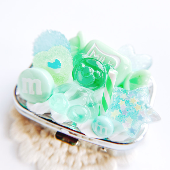 CANDY POP  mint soda 菓子のピルケース　スイーツデコ 1枚目の画像