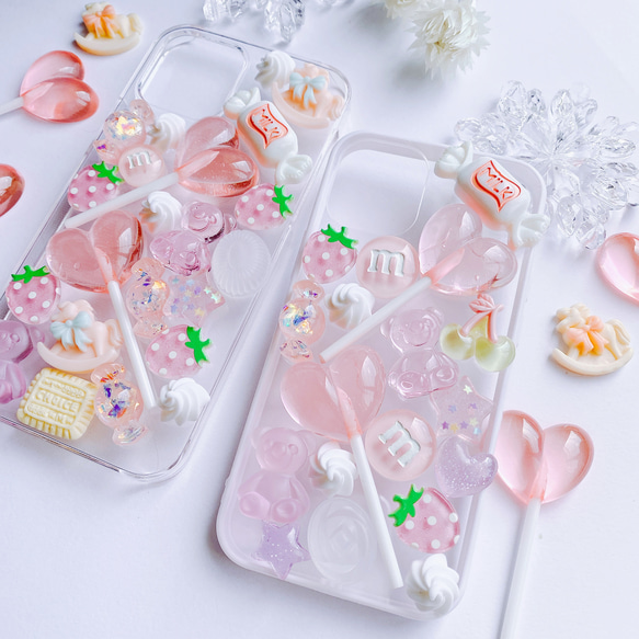 CANDY POP 苺ミルク　お菓子のiPhone12miniケース 5枚目の画像
