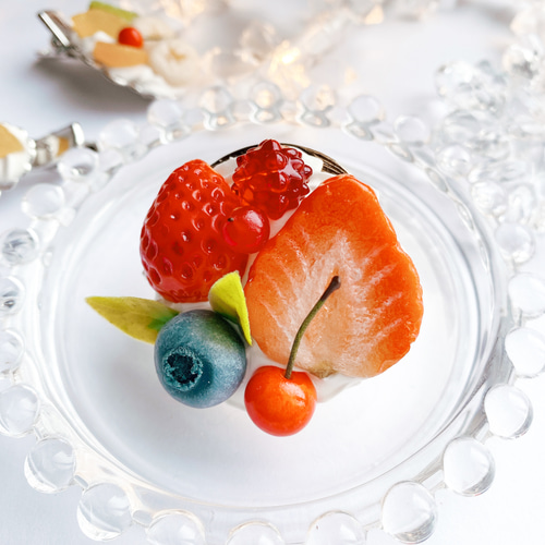 strawberry 苺とベリーのポニーフック スイーツデコ フェイクスイーツ  