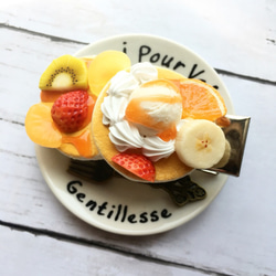 フルーツパンケーキのヘアクリップ   スイーツデコ 4枚目の画像