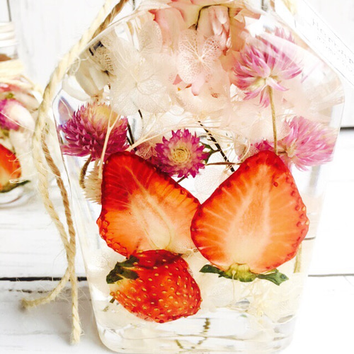 strawberry ハーバリウム 苺 フルーツハーバリウム ハーバリウム・植物  