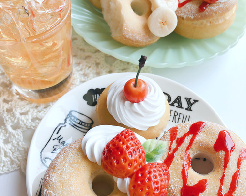 【ご予約品】クレイケーキ カップケーキ ドーナツset フェイクスイーツ 誕生日 ご予約品】クレイケーキ カップケーキ ドーナツset フェイク