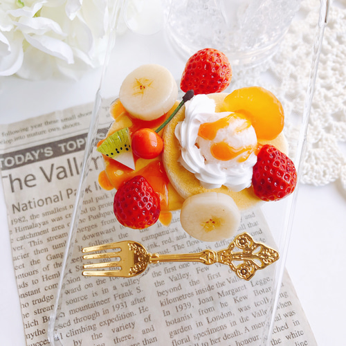 フルーツパンケーキのiPhoneケース フェイクスイーツ スイーツデコ