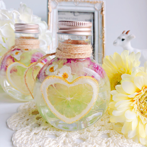 HANDMADE ハーバリウムレモン2本セット