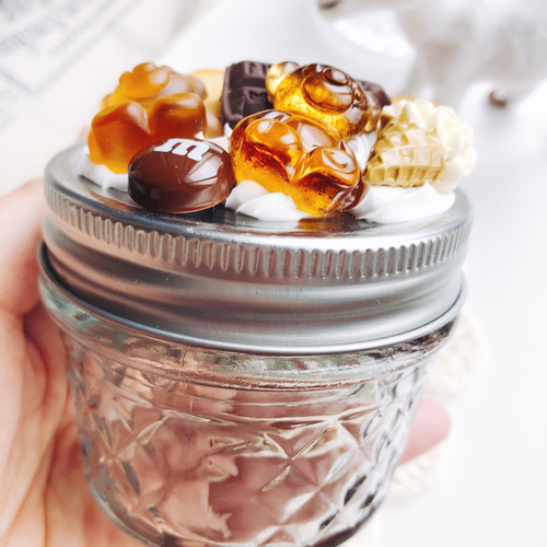 お菓子のガラス瓶 chocolate スイーツデコ フェイクスイーツ その他