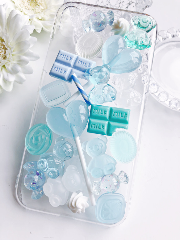 お菓子のiPhoneケース CANDY POP  ice mint フェイクスイーツ 3枚目の画像