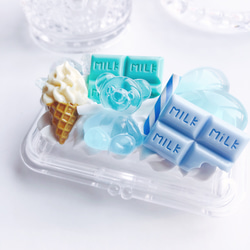 お菓子の印鑑ケース ice mint  朱肉とブラシつき　フェイクスイーツ 1枚目の画像