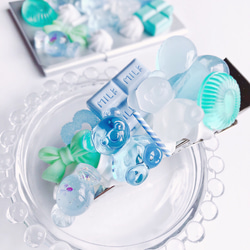 CANDY POP   お菓子のヘアクリップ   ice mint  スイーツデコ  フェイクスイーツ 1枚目の画像