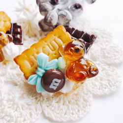 お菓子のポニーフック chocolate&biscuit フェイクスイーツ スイーツデコ 1枚目の画像