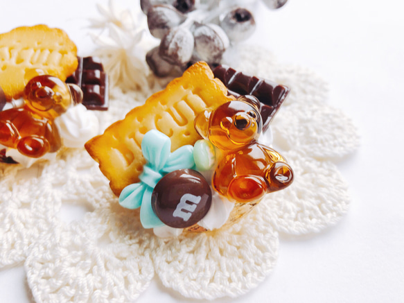 お菓子のポニーフック chocolate&biscuit フェイクスイーツ スイーツデコ 1枚目の画像