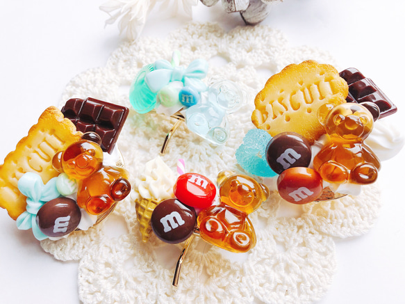 お菓子のポニーフック chocolate&biscuit フェイクスイーツ スイーツデコ 4枚目の画像