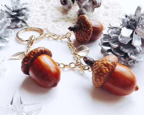 大粒北海道どんぐりのバッグチャーム acorn その他アクセサリー momoxx