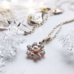 雪の結晶   snow crystal  ネックレス  クリスマス 4枚目の画像