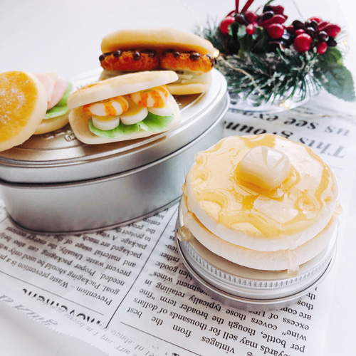 つやつやハチミツがけのホットケーキ 小物入れ フェイクスイーツ