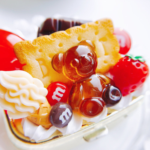 カスタムビスケット　コーヒー　フェイクスイーツ　樹脂粘土　スライダーケース カスタムビスケット コーヒー フェイクスイーツ 樹脂粘土