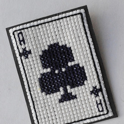 刺繍テーブルクロス トランプ レトロ アンティーク・チェコ雑貨のお店 bábovka - クロスステッチの