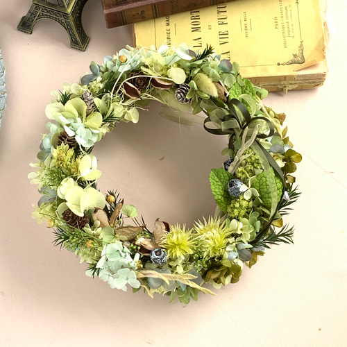 森の中のリース〜 初夏の癒しの爽やかGreen Wreath リース De  