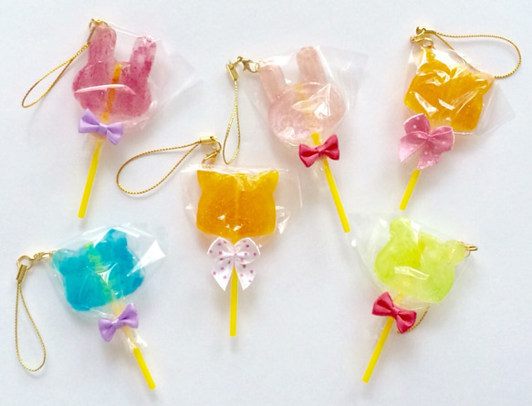 アニマル型キャンディストラップ 携帯ストラップ りゅん 通販 2306646