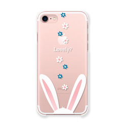 Lovely ラビット♡：iPhoneクリアケース 3枚目の画像