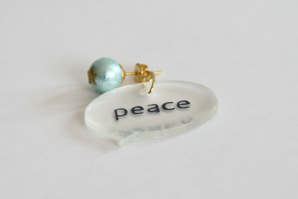 love&peace -Speech Balloon earring- 3枚目の画像