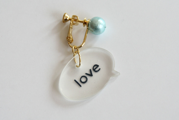 love&peace -Speech Balloon earring- 4枚目の画像